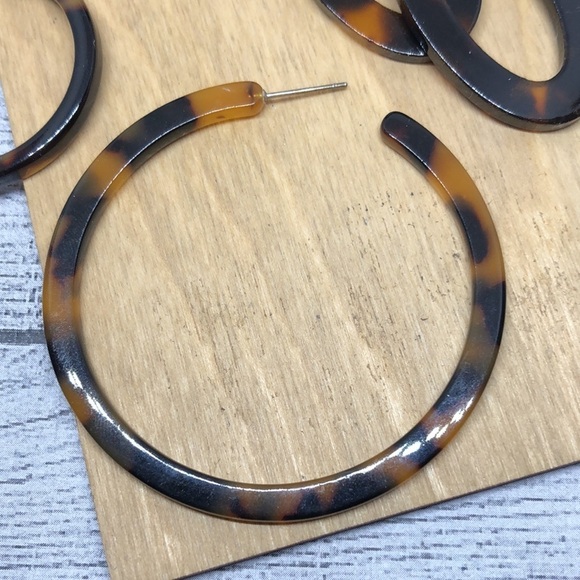 Curated bundle lot 4 faux tortoise shell earrings LrL and more - Picture 7 of 8